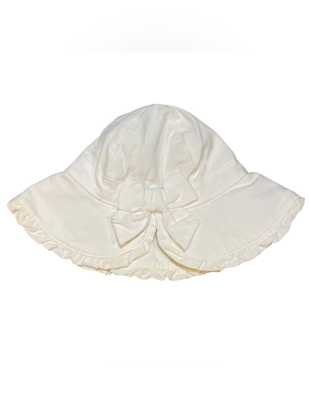 Janie and Jack Little Beachcomber Ruffle Sun Hat with Bow 0-6 months